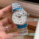 Replica Omega De Ville Automatic Watch - White Dial Stainless Steel 41mm